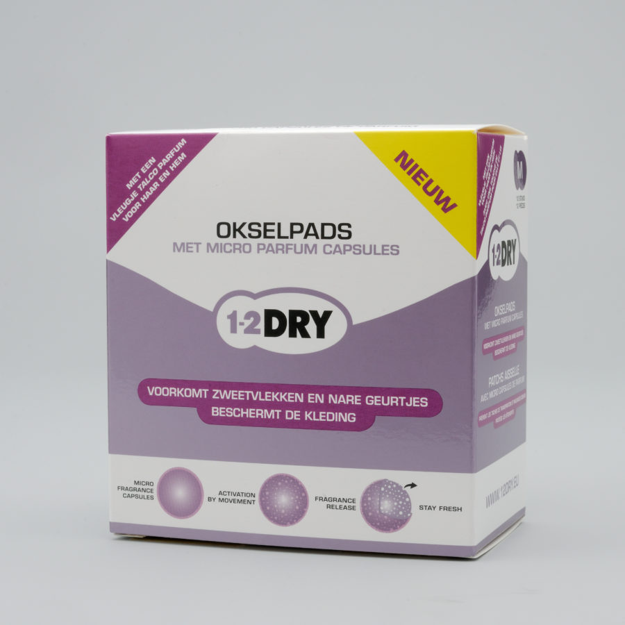 Okselpads 120 anti transpirant Okselpads met Talco capsules – Wit – Medium